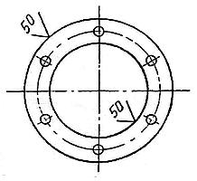 Фланец ПГВУ 094-80 Ду<=200 - Чертеж