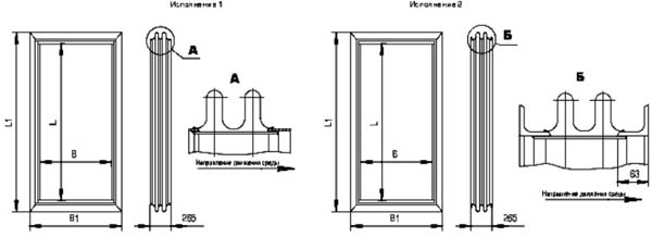 Компенсаторы прямоугольные осевые 2-линзовые ПГВУ