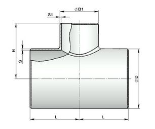 Тройники сварные переходные ОСТ 34-10-764-97